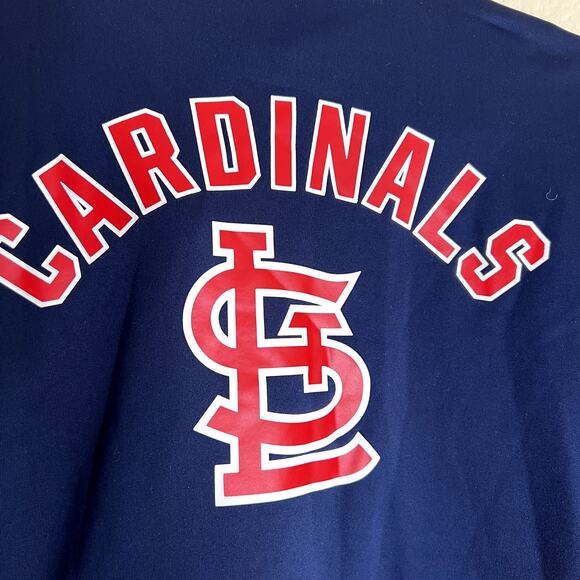 St. Louis Cardinals PINK Victoria's Secret Jacket Sweater Women Medium Baseball - Picture 7 of 11